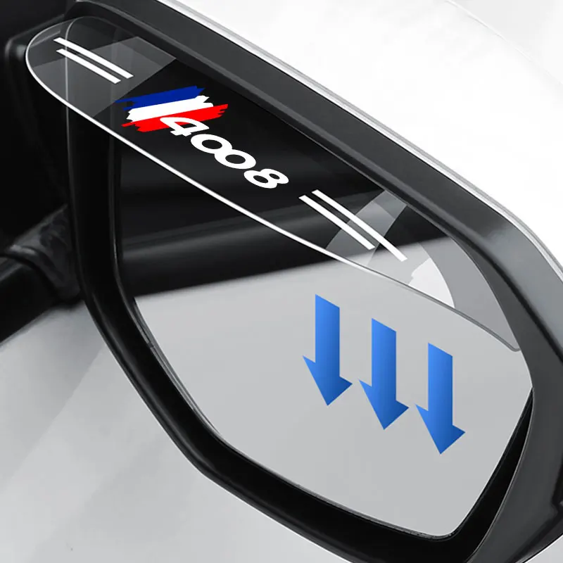

Козырёк от дождя для автомобильного зеркала заднего вида Peugeot 408, 2 шт.