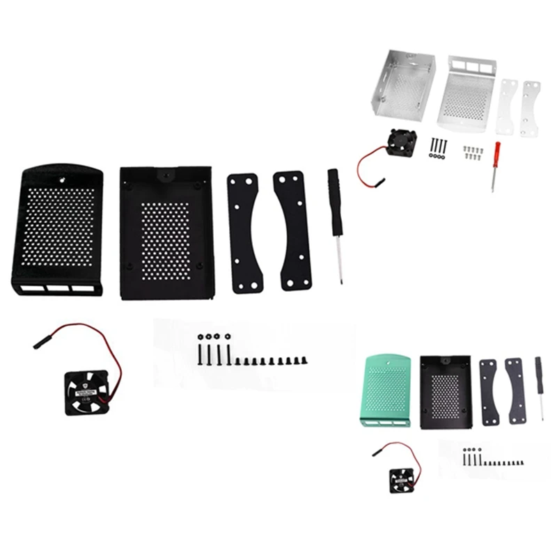 

For Raspberry Pi 3 Model B+ Aluminum Case With Fan Case RPI 3 Box Compatible For Raspberry Pi3 Model B
