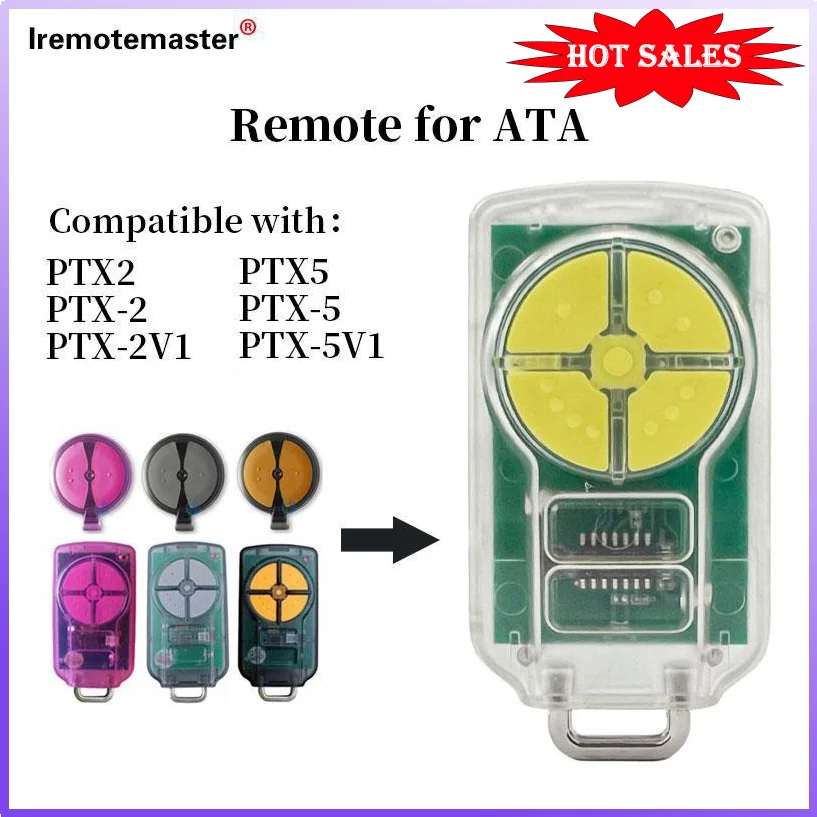 Пульт ДУ для гаражных дверей ATA PTX5 PTX5V1 433 92 МГц