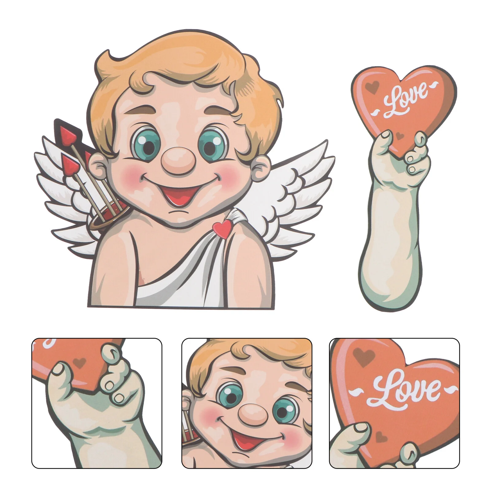 

Creative Car Rear Window Wiper Sticker Valentines Day Heart Decal Love Car Wiper Label Rear Windshield Wiper Removable