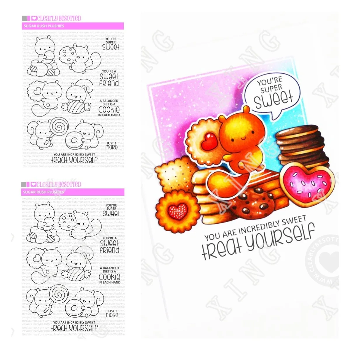 

Sugar Rush Plushies New Metal Cutting Dies Stamps Scrapbook Diary Decoration Embossing Template Diy Greeting Card Handmade