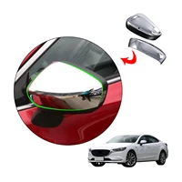 abs chrome silver imitate carbon car interior decoration door side mirror cover rear view frame for mazda 6 atenza 2020