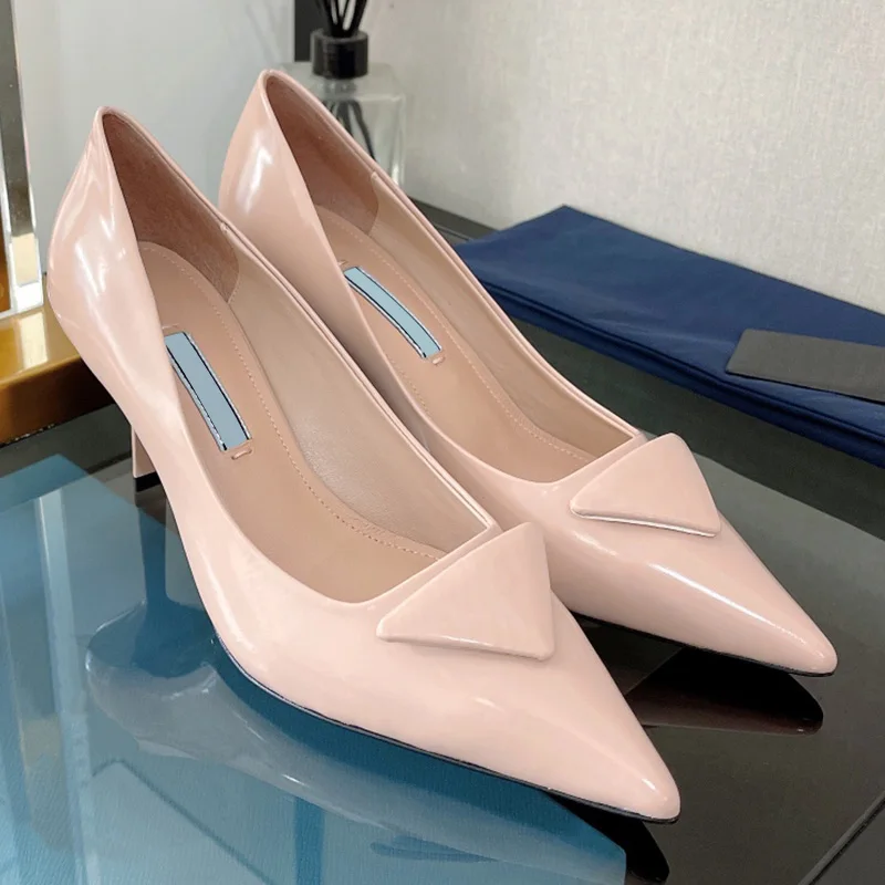 Summer New Metal Decoration Pointed Stiletto Shoes / Back Empty Sandals Women's High Heels Women's Sandals