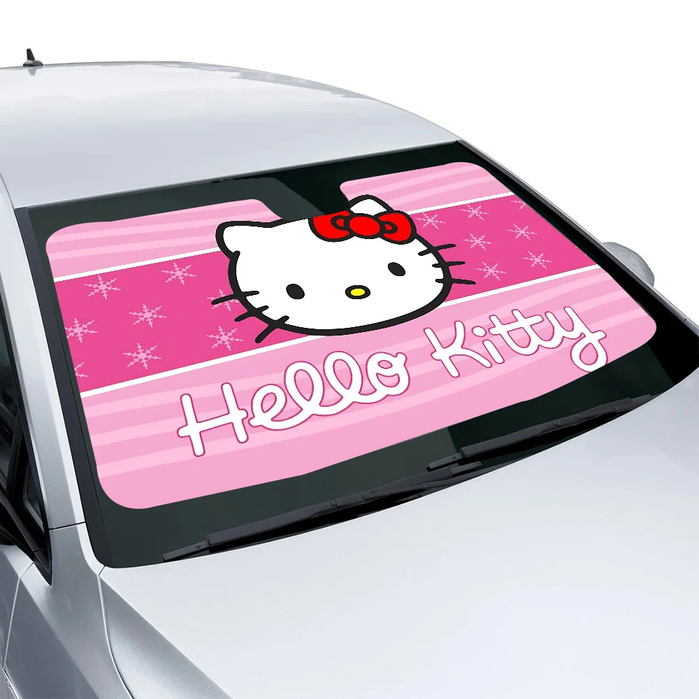 

Автомобильная Солнцезащитная Шторка K-Kitty С Милым Бантом И Ковриком Для Двери С Белым Котом, Полиэстеровая Защита От Солнца