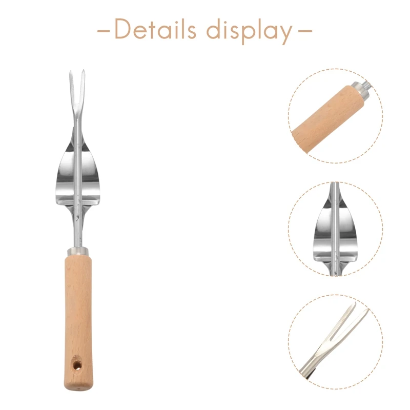 Деревянная ручка из нержавеющей стали для сада ручная вырезка прополки удаление