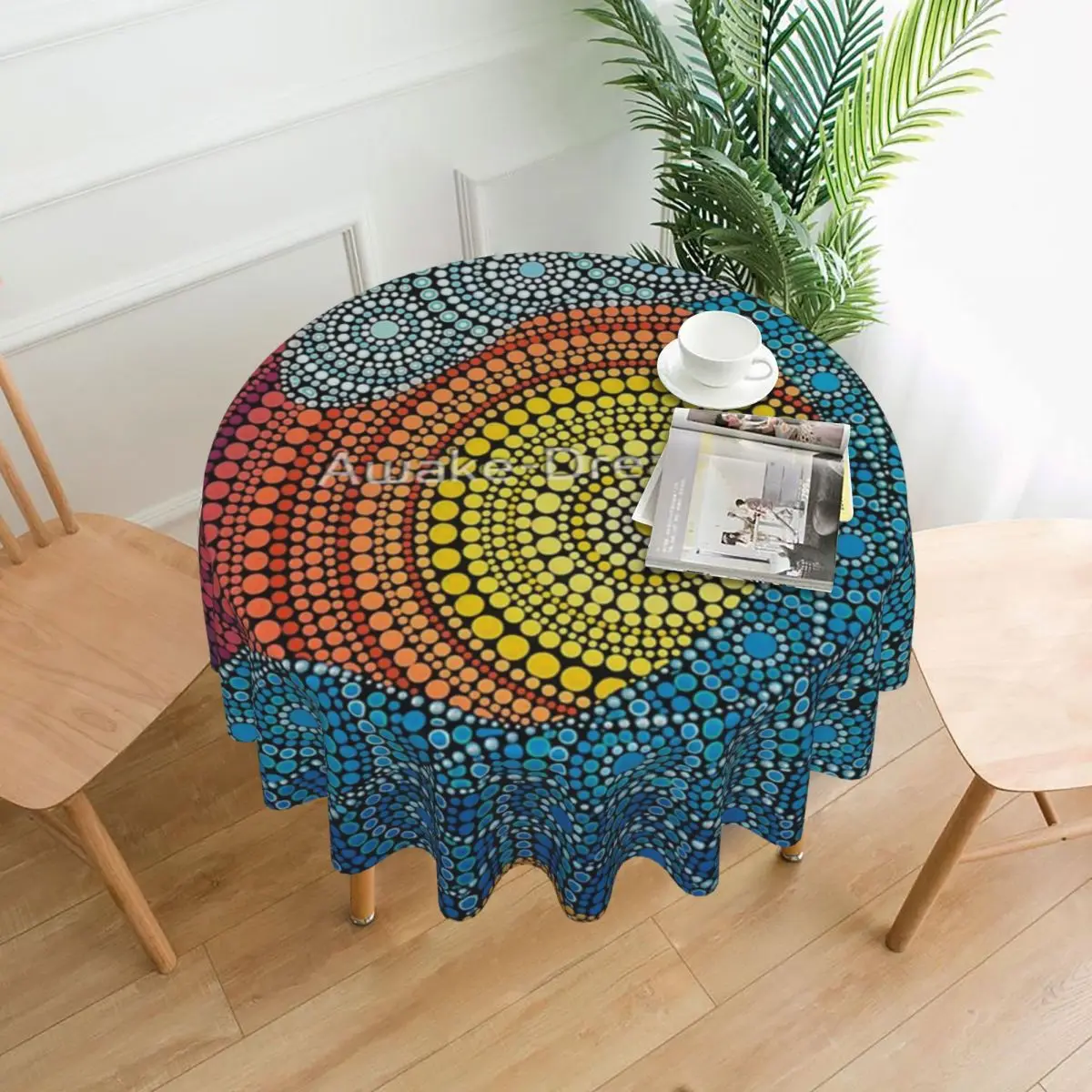 

Where It Takes Me Tablecloth 60in Round 152cm Wrinkle Resistant Home Decor Great Gift