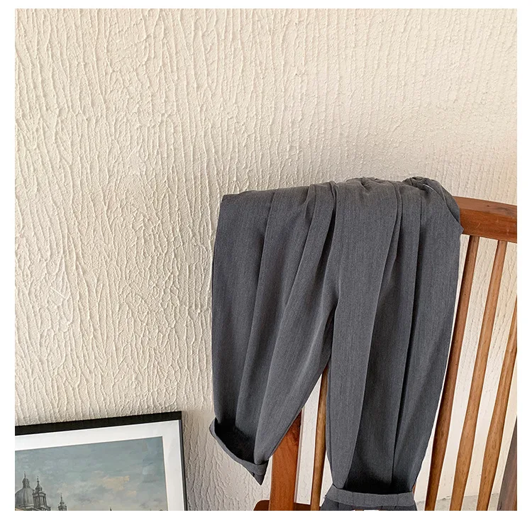 Spring Autumn boys fashion solid color all-match suit trousers Kids casual loose casual pants