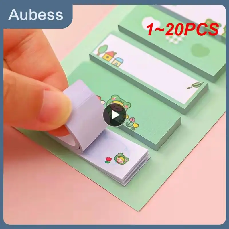 

1~20PCS Kawaii Cartoon Sticky Notes Adhesive Office School Supplies Stationery Memo Pad Index Notepad Sketchbook Planner