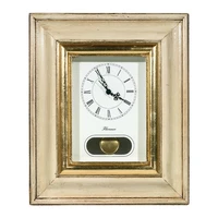 best quality italian design handmade hanging mechanical luxury wooden vintage clock wall clock home decoration