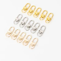 10pcs alloy lobster clasp hooks gold key chain clasps diy for dog buckle keychain neckalce bracelet jewelry making accessories