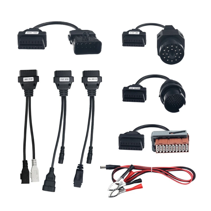 

Plus/MVD/WOW/Kess Set of 8 OBD2 Cables for Autocom CDP Pro Diagnostic Interface Scanner OBD MutliDiag Full set