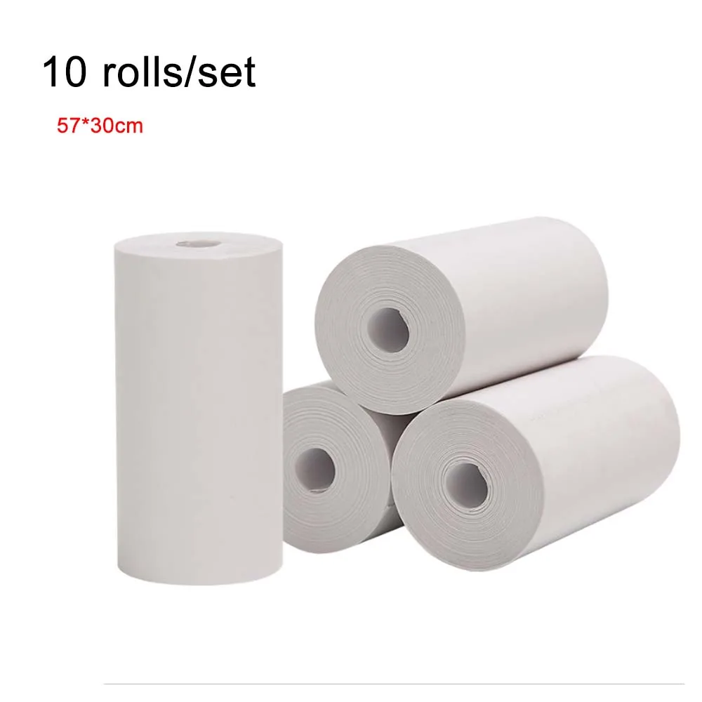 

10 рулонов термобумаги 57x30 мм, бумага для чеков, кассовый аппарат, рулон для термопринтера для супермаркета