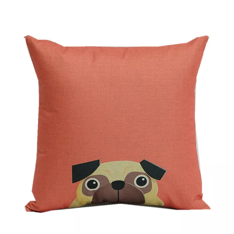 Милый чехол для подушки с щенком Морти забавные синие красные Чехол девочек