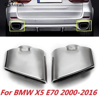 pair chrome exhaust dual tail pipe muffler tip stainless steel for bmw x5 e70 2008 2009 2010 2011 2012 2013 auto accessories