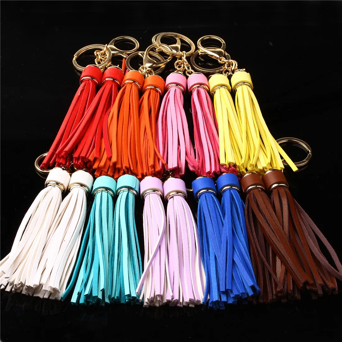 1 шт. 17 см Подвеска-кисточка из искусственной кожи Пряжка для ключей аксессуары