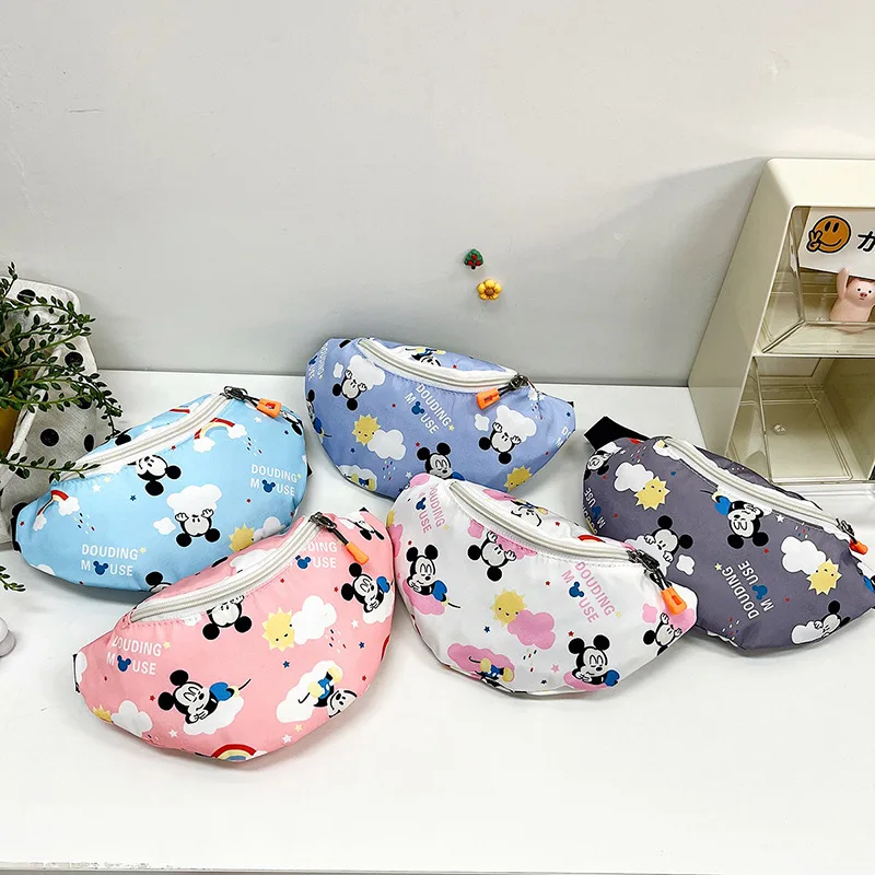 

Mickey Minnie Cute Mini Bag Children's Chest Bag Disney Cartoon Casual Boy Crossbody Bag Shoulder Bag Birthday Gift