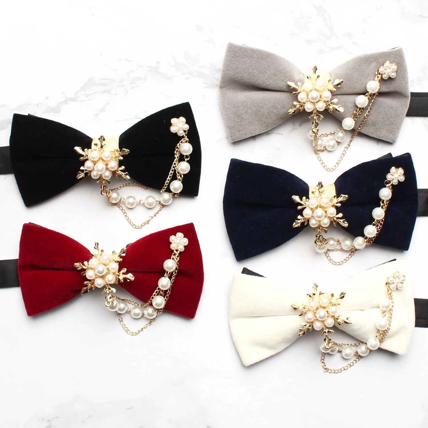 

Linbaiway Women Handmade Bowties for Mens Formal Dress Bow Ties Groom's Wedding Party Bowknots Gravatas Neckwear Cravat