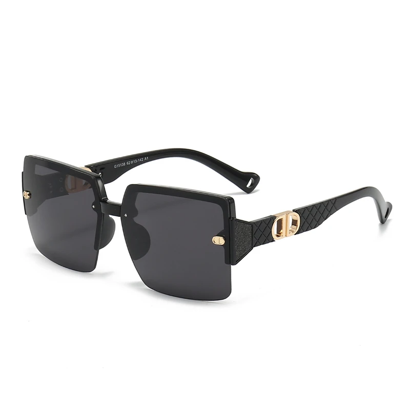 

Новинка 2023, квадратные солнцезащитные очки, женские брендовые высококачественные солнцезащитные очки с надписью, модные градиентные очки, женские солнцезащитные очки UV400 для девушек