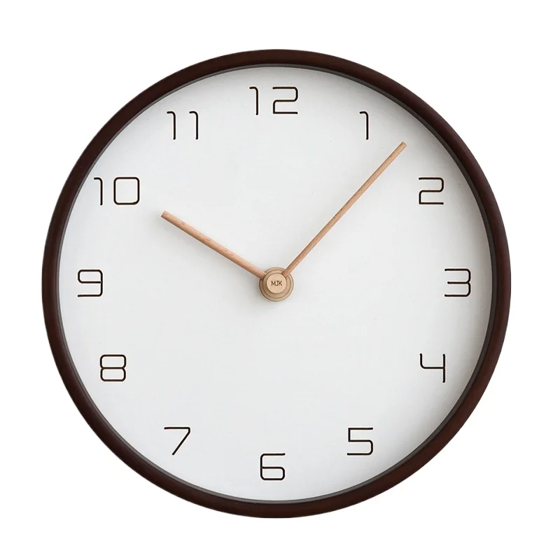 Настенные часы из цельного дерева для гостиной креативные современные