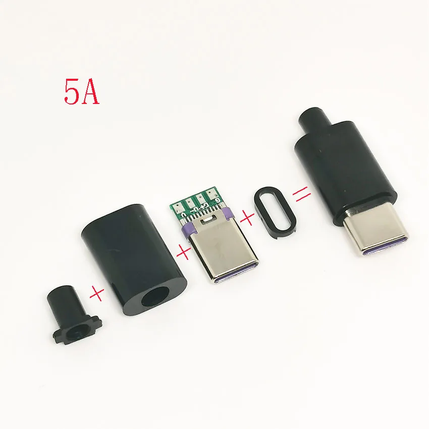 JCD USB разъемы Type C 3A/5A для быстрой зарядки