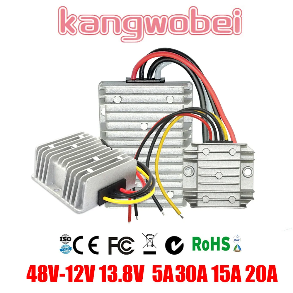 48V TO 12V 13.8V 5A-60A Power Converter 36V 48V to 12V DC DC Step Down  Voltage Regulator Golf Cart  with CE RoHS