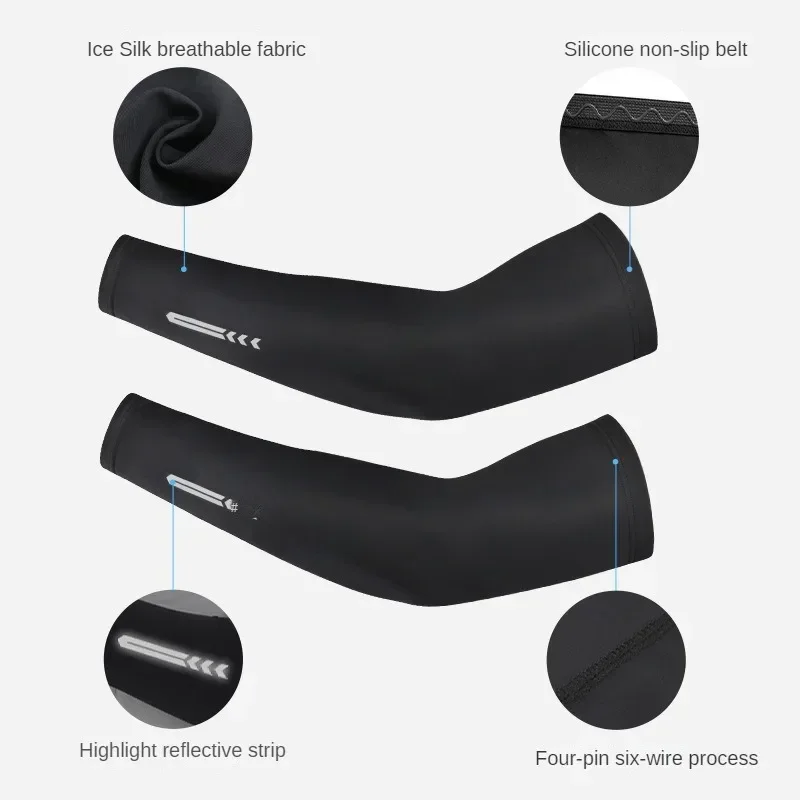 1 Пара Компрессионных Нарукавников Унисекс С Защитой От Ультрафиолета UPF 50 Для