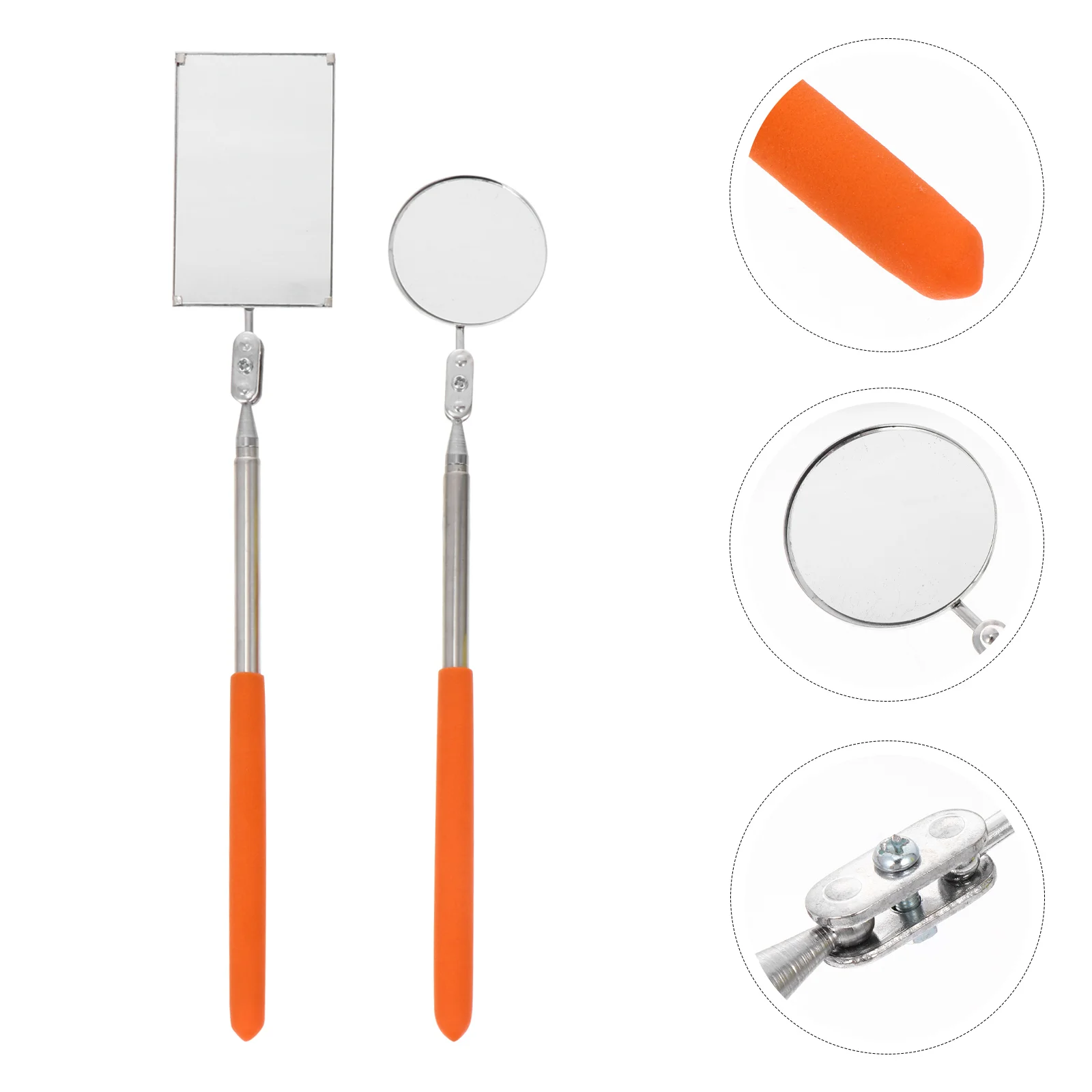 

Mirror Inspection Auto Car Telescoping Tool Swivel Tools Retractable Round Extendable Telescopic Vehicle Flexible Square Mirrors