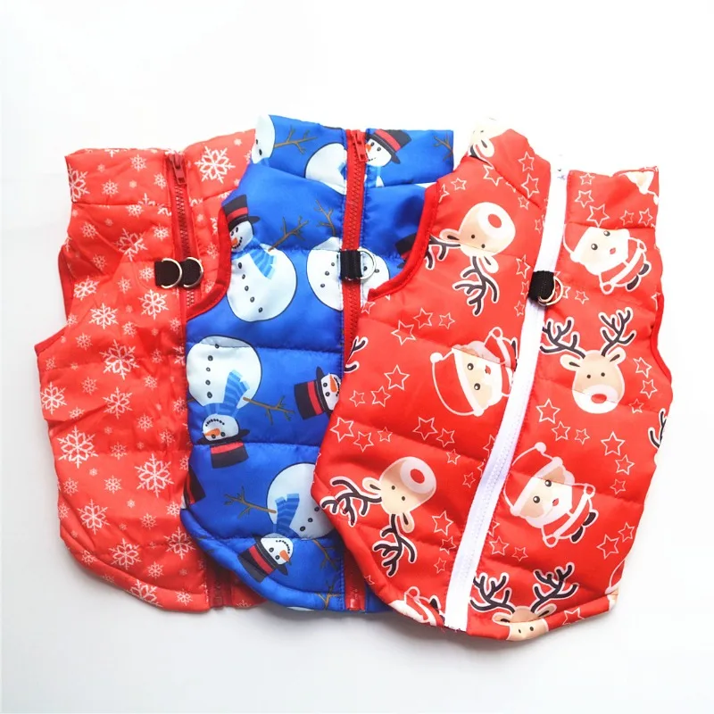 

Chrismas Dog Jacket Warm Pet Clothes for Small Dog Windproof Winter Dog Coat Padded Clothes Puppy Outfit Vest Chihuahua Clothes