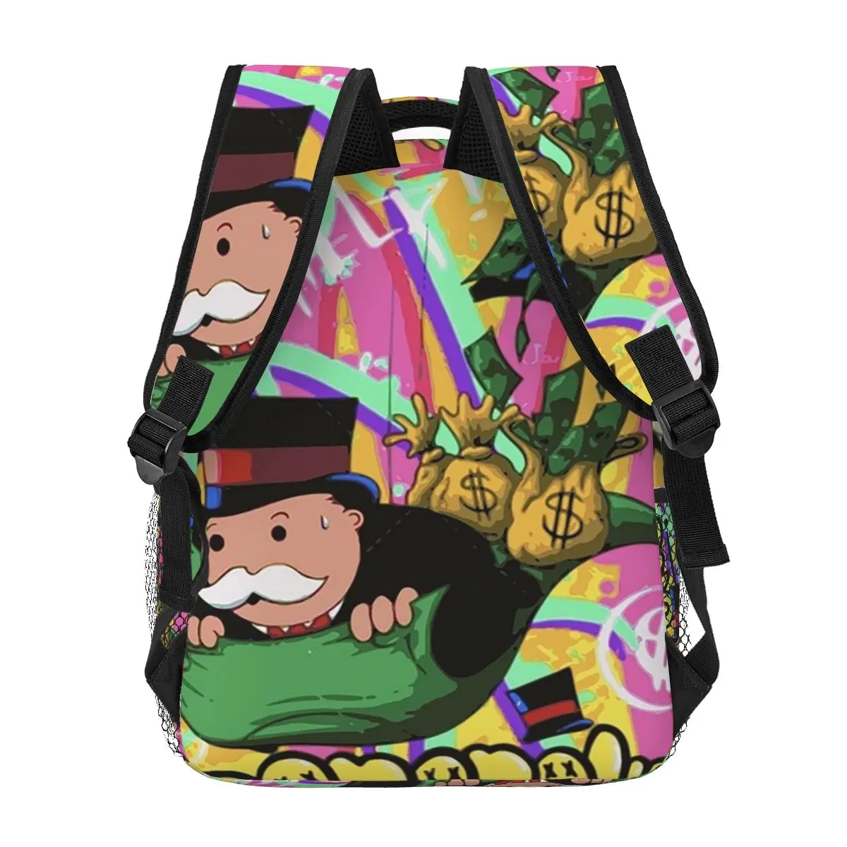 Монополия мужские деньги рюкзак для книг мальчиков и девочек школьные сумки