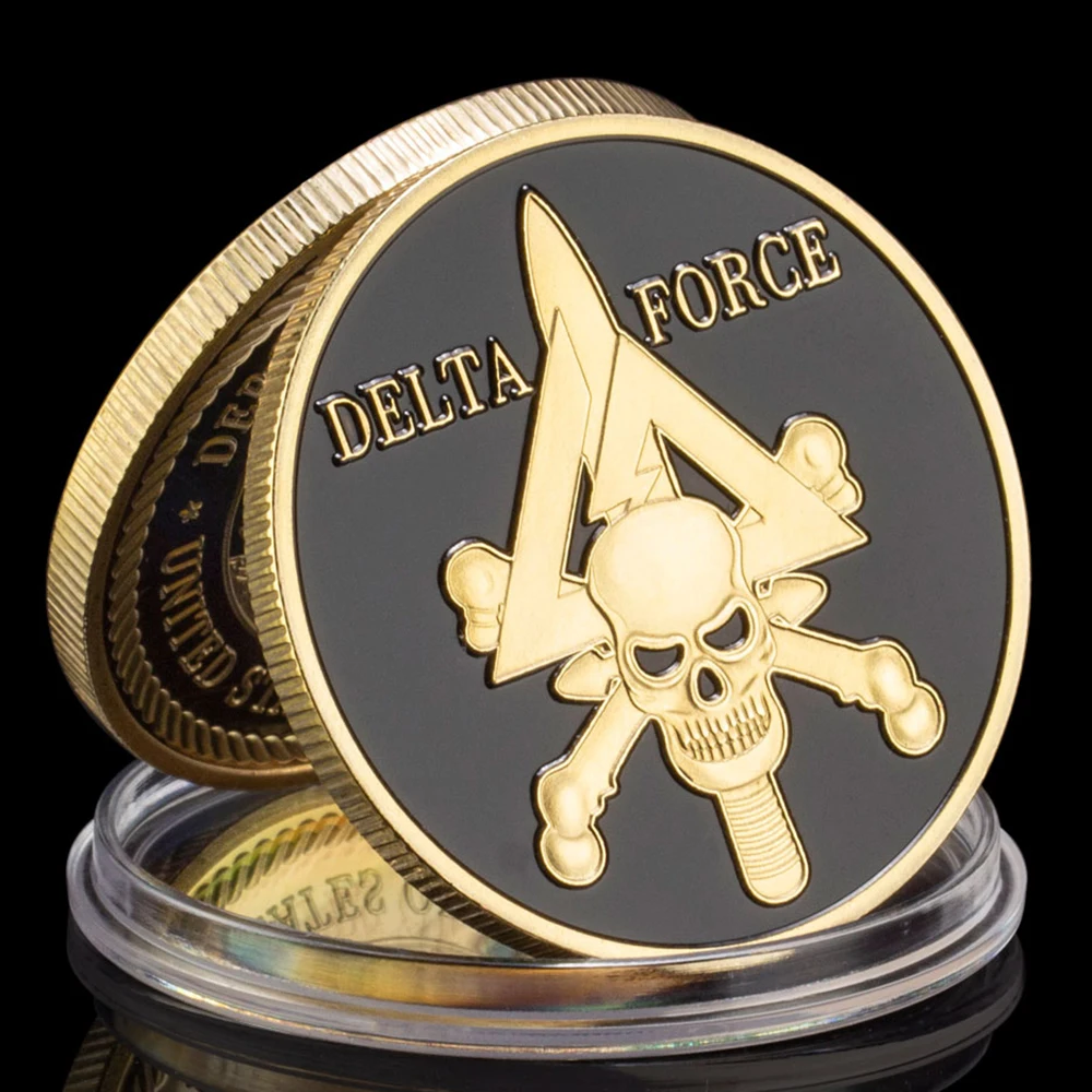 

United States Delta Force Souvenir Gold Plated Coin Department of The Navy Collectible Challenge Coin Commemorative Coin