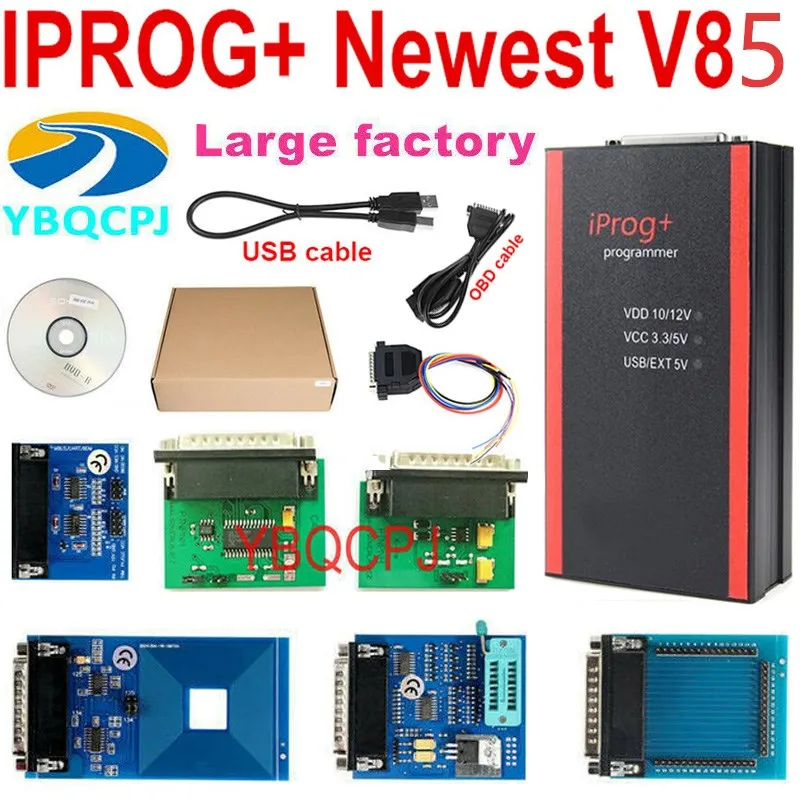 V85 Iprog+ Iprog Pro Programmer Support IMMO+Mileage Correction+Airbag Reset till 2019 Replace Carprog Full Digiprog III Tango