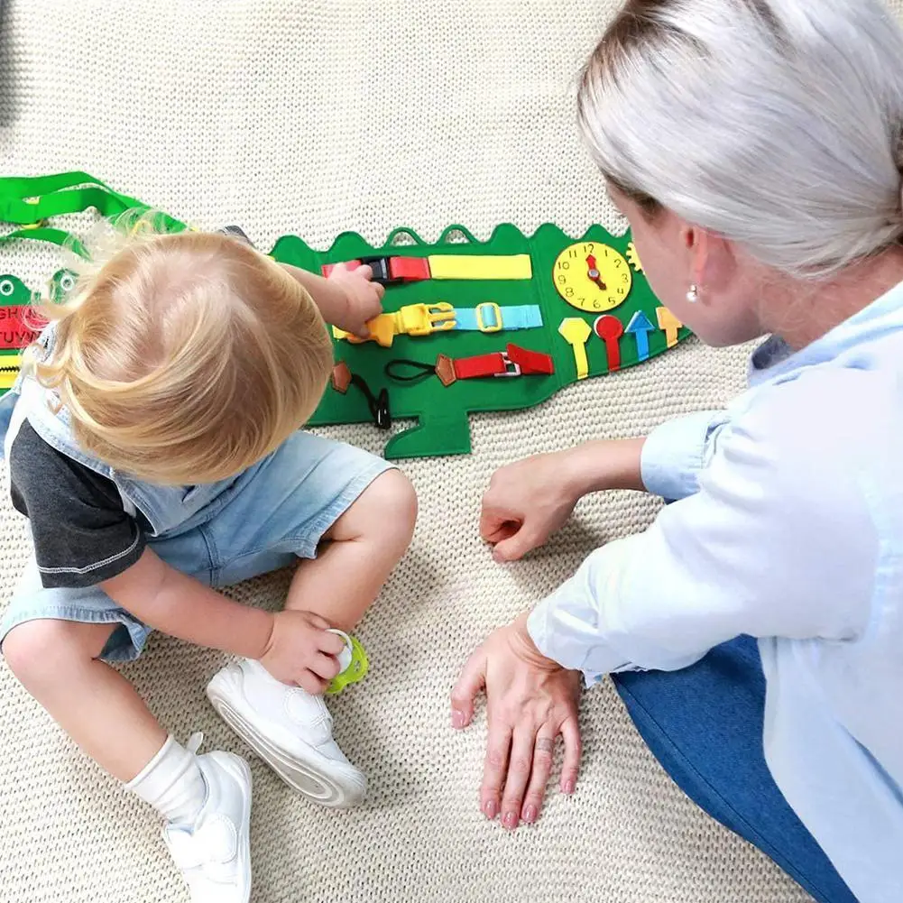 

Felt Busy Board Early Education Board Children's Cartoon Dressing Board Education Intelligence Training Learning Action Bab V4y5