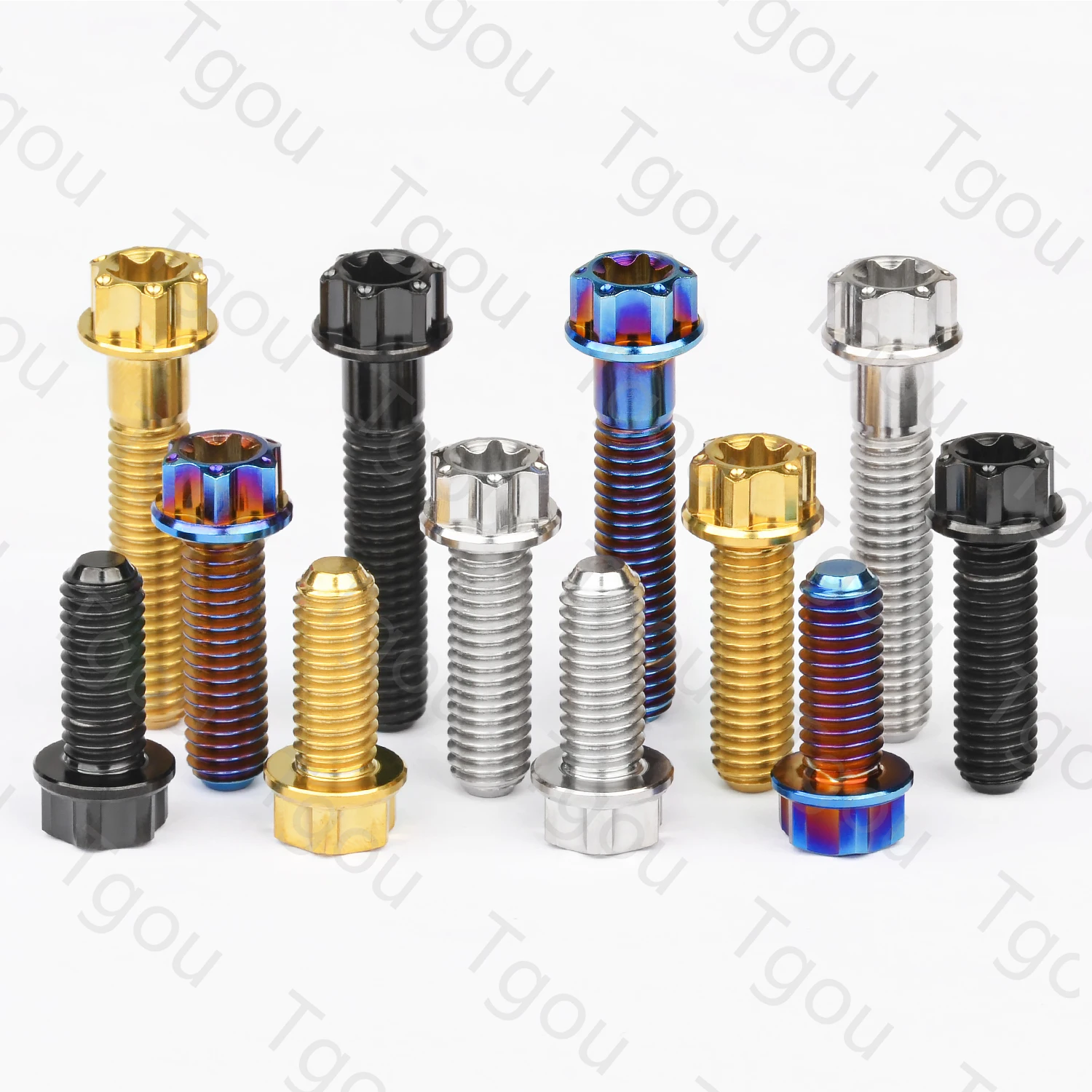 Титановый болт Tgou M6x15/20/30 мм фланец Torx T30 винт с головкой для модификации мотоцикла