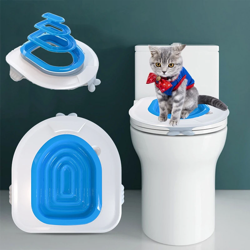 

Набор для кошачьего туалета, многоразовый туалет для кошек, пластиковый коврик для наполнителя, аксессуары для домашних животных