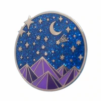 the night court starry meteor brooch metal badge lapel pin jacket jeans fashion jewelry accessories gift