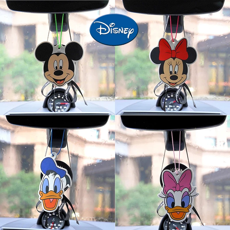 

Disney Mickey Minnie Car Perfume Card Pendant Decorative Removes Odor Fragrant Accessories Aromatherapy Card Home Car Decoration