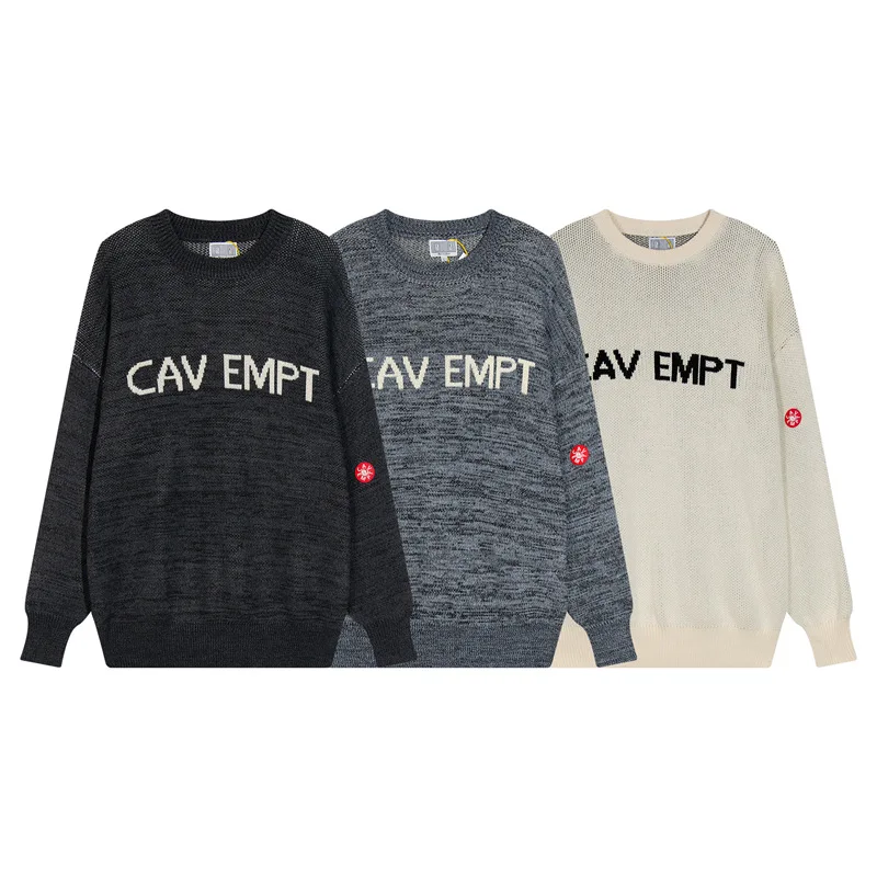 

LIFE CAVEMPT Streetwear Men Sweaters Women Stamp Duty Casual Knitwear Men Higher Quality Accommodative Sweater