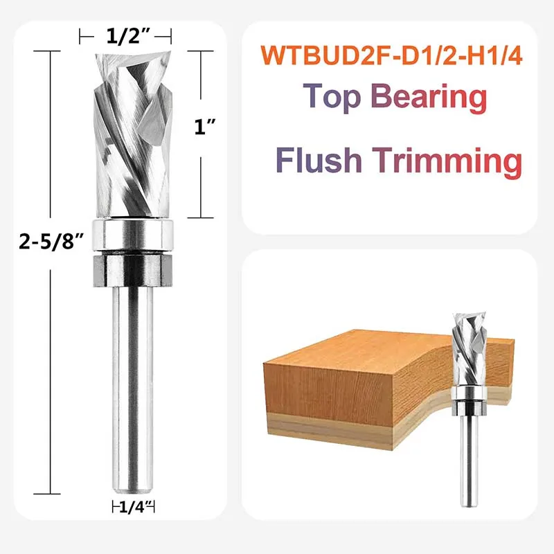

Фреза Dreanique двухканальная для дерева 1/4 1/2
