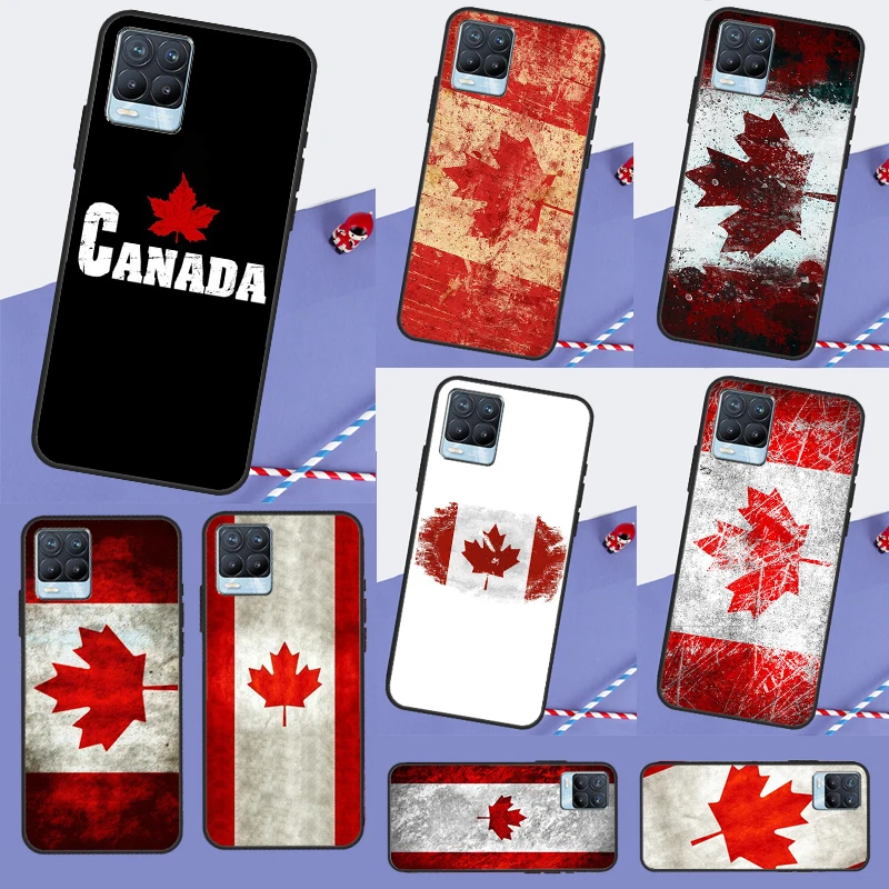 Чехол с канадским флагом Канады для Realme 14 10 11 12 13 Pro Plus GT 6 6T 5 GT7 C67 C61 C55 C53 C51 C21Y C25S C75