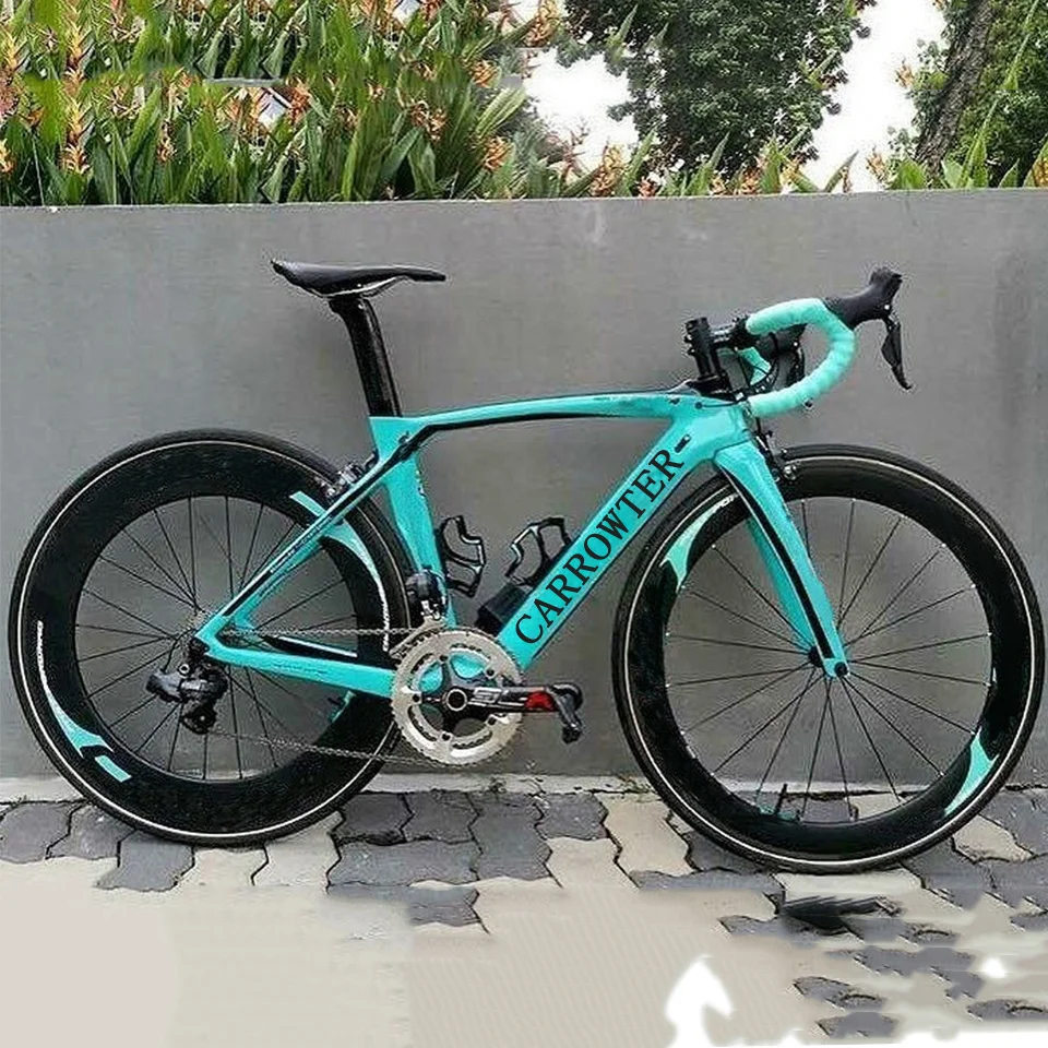 Complete Bicycle Blue Color XR4 Carbon Fiber Road Full Bike T1100 UD 105 R7010 ULTEGRA R8010 Groupset Size 50/53/55/57 |