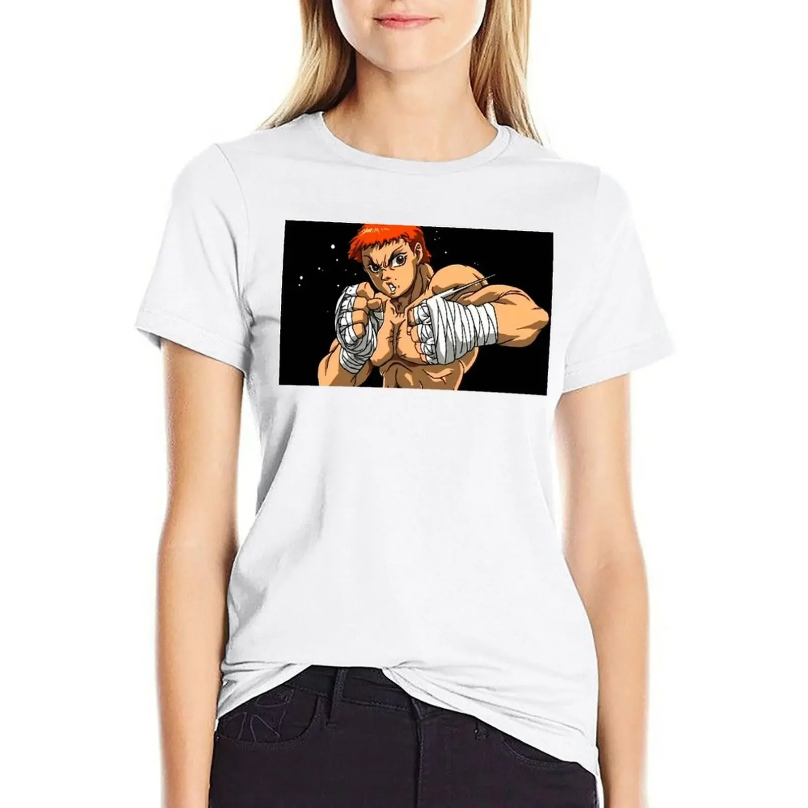 Baki Hanma футболка kawaii одежда Эстетическая Одежда Симпатичные футболки для женщин