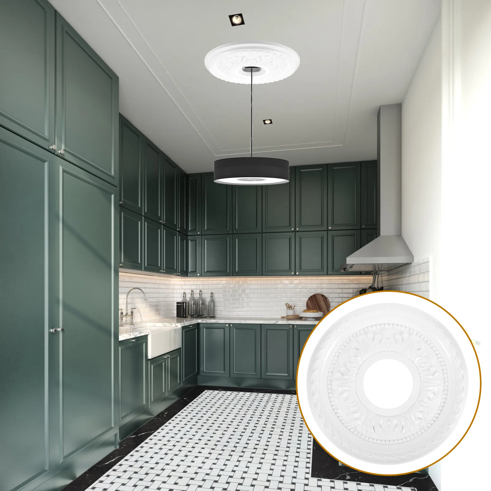 

Традиционный потолочный фон для оформления интерьера