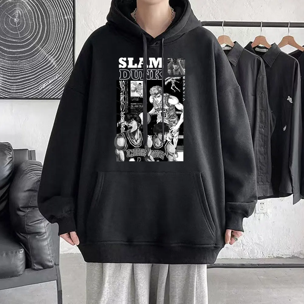 

Японское аниме Slam Dunk Sakuragi Hanamichi Ryota Мияги худи с графическим принтом Мужская винтажная Осенняя флисовая толстовка с капюшоном унисекс