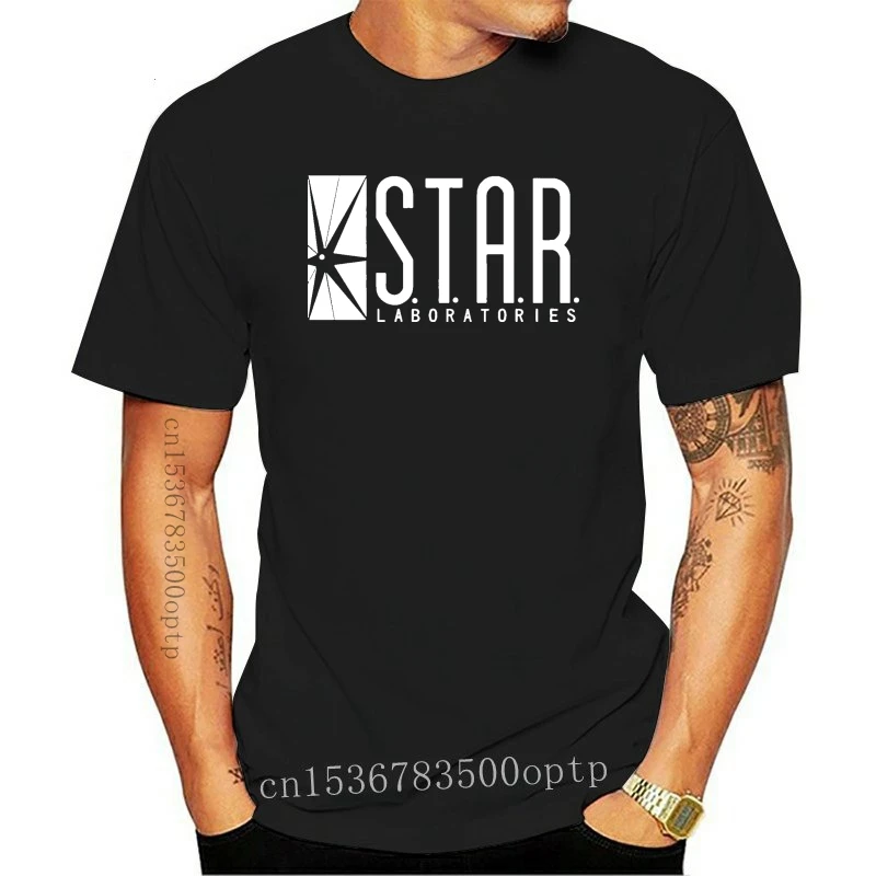 

T Shirt Pria Katun 2017 Baru T-shirt Logo The Flash Star Laboratories S.rur Labs T Shirt Print Pakaian Merek Pria