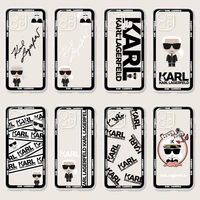 lagerfeld brand designer karls phone case for iphone 13 12 11 pro max mini xs x xr 7 8 6 6s plus se 2020 transparent cover