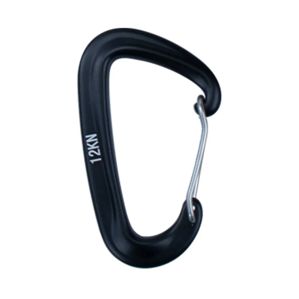 

Tools D Shape Clip Carabiner D Shape For Climbing Hook 12KN Aluminium Carabiner Snap Clip For Climbing Reliable