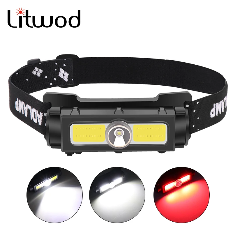 

Mini USB Rechargeable LED HeadLamp XP-G Q5 Headlight Light weight Portable Head Flashlight Lamp White And Red Light For Camping