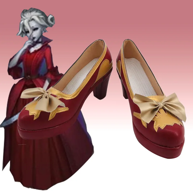 Game Identity V Обувь из кожи Мэри Косплей Сапоги Комикс Хэллоуин Вечеринка Кровавая