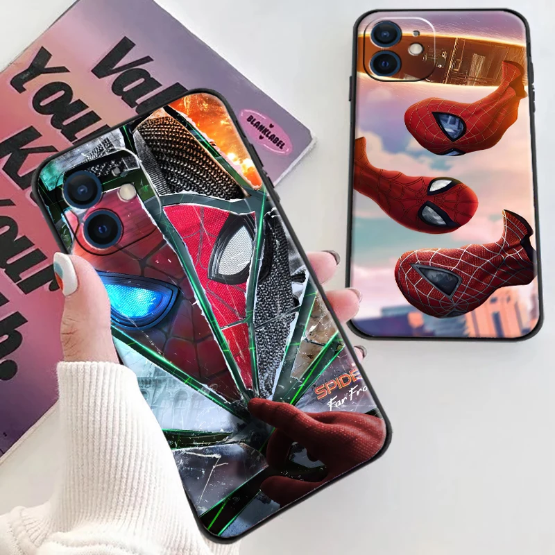 

M-Marvel Spider Avengers Logo Phone Cases For iPhone 7 8 SE2020 7 8 Plus 6 6s 6 6s Plus X XR XS MAX Coque Carcasa Soft TPU