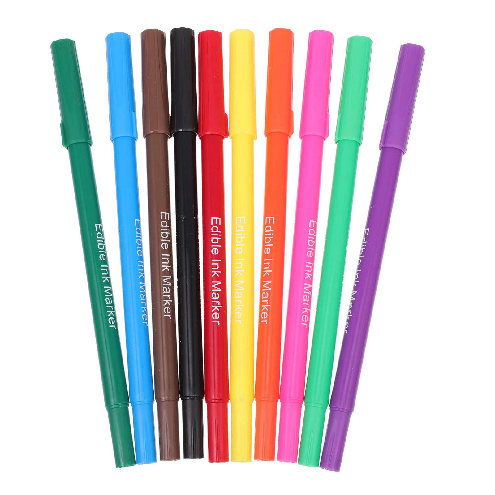 

10Pcs Creative Biscuit Markers Edible Pigment Pens for Cooking Use (Assorted Color)